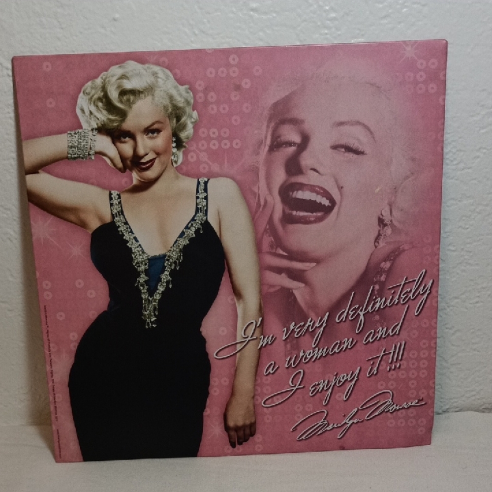 Pink Marilyn Monroe Metal Sign